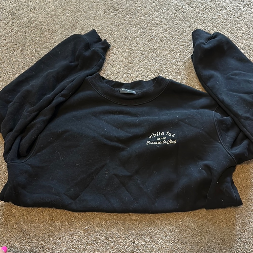 White fox crew neck